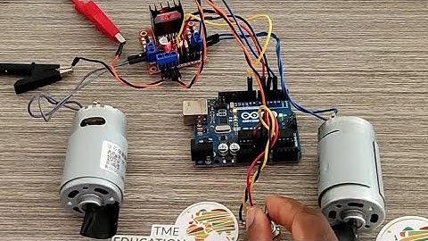 Drive  2 DC Motors with  Arduino using L298N and One Single Potentiometer  #arduino #electronic
