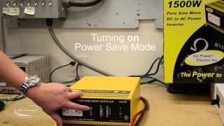 Turning Power Save Mode On and Off a Go Power! Inverter
