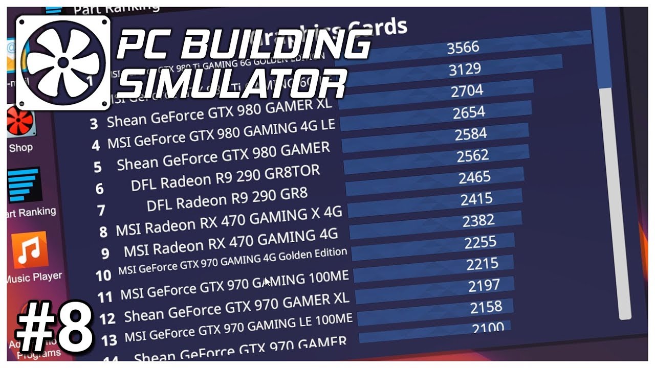 PC Building Simulator - #8 - Part Ranking - Let's Play / Gameplay
