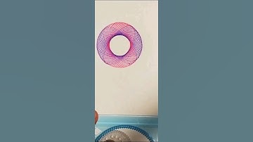 How many rotations did the pen make in total??spirograph#easy #youtubeshorts