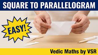 Fold a Square into a Parallelogram. Easy Paper Folding Activity! Origami