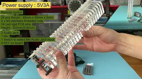 OpenBox : WS2812 RGB led Spectrum analyzer Demo Show of Larry.yy