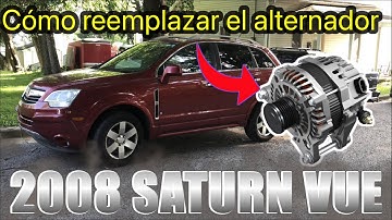 2008 SATURN VUE Cómo cambiar el alternador￼