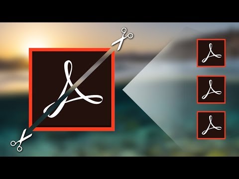 Acrobat PRO DC tutorial - Resizing and splitting .PDF files