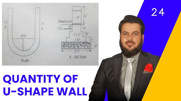 How to Calculate quantity of U-Shaped wall Lesson 24 |Quantity Surveying| Estimates |Engr ilyas