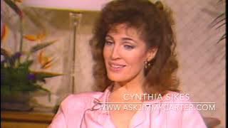 Cynthia Sikes..St. Elsewhere talking with Jimmy Carter in 1983