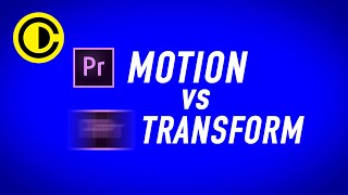 Motion vs Transform Effects in Adobe Premiere Pro