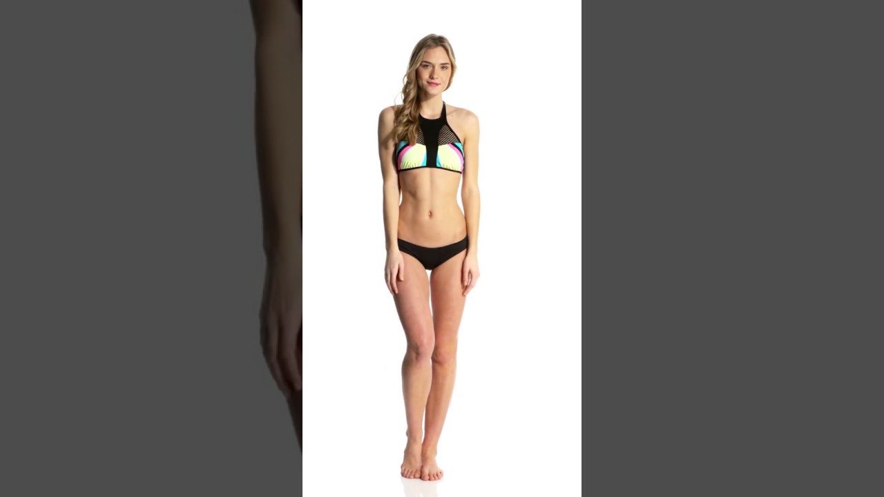 Bikini Lab Swimwear Dancing In The Beat High Neck Bikini Top | SwimOutlet.com