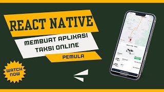 Bikin Aplikasi Taxi Online dengan (React Native, Redux, Tailwind CSS, Google Autocomplete, GCP) screenshot 2