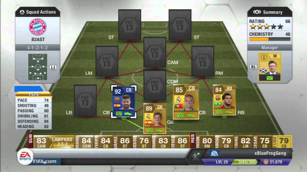 Fifa 13 Ultimate Team Squad Builder Ft. TOTY- 700-750k