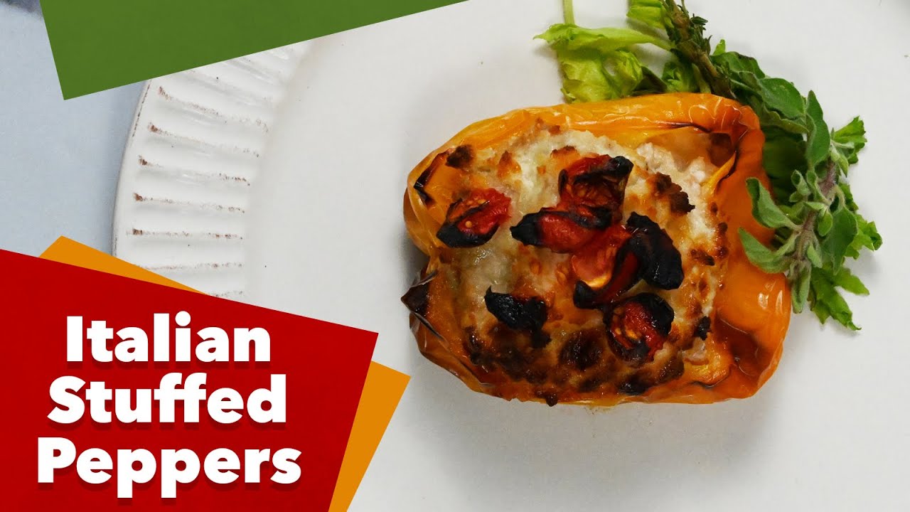 Keto Italian Stuffed Peppers Recipe - YouTube