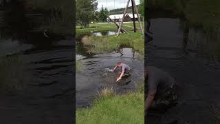 Man Attempting Obstacle Course Hilariously Falls In Water - 1502354