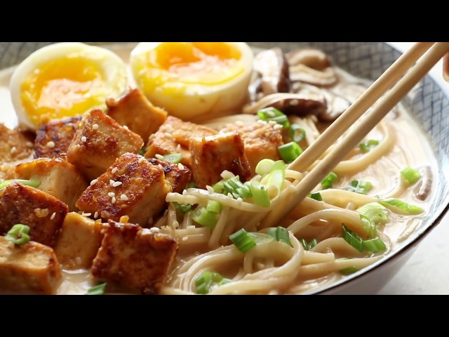 Homemade Spicy Ramen with Tofu Recipe - Pinch of Yum