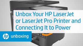 Unbox and Set Up the HP LaserJet M109-M112 and M109e-M112e Printer Series
