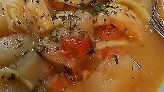 Cook With Me - LEFTOVER  Chicken Noodle Soup TRICK - #tricks #leftovers #soups #chicken #meals