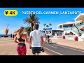 Puerto del Carmen, Lanzarote - Walking Tour 4K