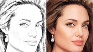 درس كيفية تحويل الصورة إلى صورة مرسومة بالقلم الرصاص