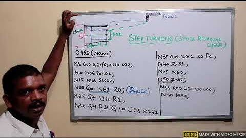 #Part-22B#CNC Operation Stock Removal Cycle(G71)#Theory#Practical# (Fanuc Control) in Kannada
