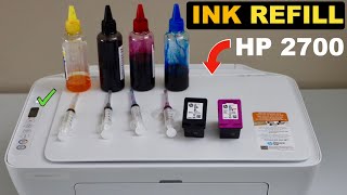 HP DeskJet 2700 Ink Refill  How To Refill Black & Colour Ink Cartridges For printing !