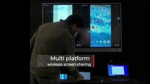Wireless screen sharing on Intech- interactive flat panels