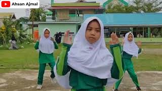 Senam Anak Sholeh MI NU Soreang Maros oleh Nanda (Qanita, Ayu, Rezky, Dian, Zahra, Alya & Nabila)