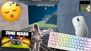 Razer huntsman mini ASMR Chill 😴 1v1 ZONE WARS | Fortnite gameplay 😴