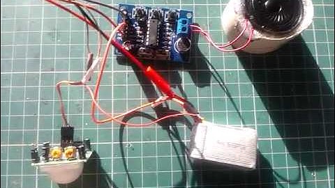 Isd1820, PIR sensor & Speaker without Arduino