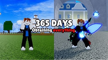 I Spent 365 Days On a New Blox Fruits Account In One Video