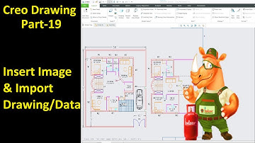 #19 Creo Detailed Drawing- Insert Image & Import Drawing/Data