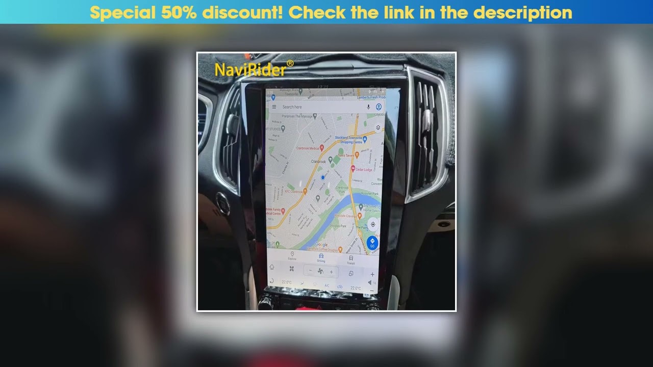 Review Tesla Style 13.6inch Android Screen GPS Navigation Carplay Autoradio For Ford Edge 2015-2019