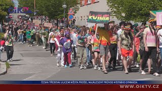 Česká Třebová: Ulicemi města prošel majálesový průvod místního gymnázia