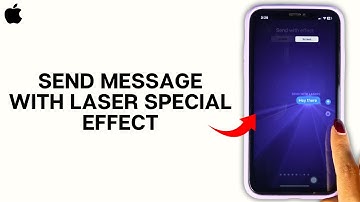 How to Send a Message with Laser Special Effect on iPhone?