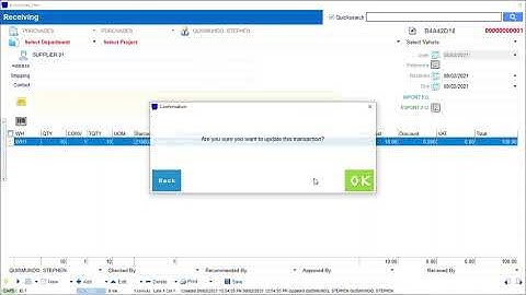 SIMSOFT POS SYSTEM - How to receive inventory