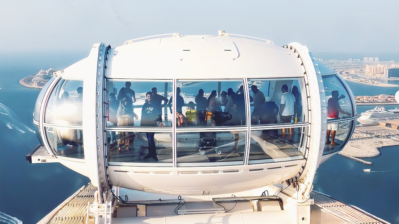 Ain Dubai — самое высокое в мире колесо обозрения на острове Блюуотерс | Видеоблог в формате 4K