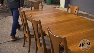 Restoring A Mid Century Broyhill Brasilia Dining Table And Chairs | Youtube's Biggest MCM Challenge