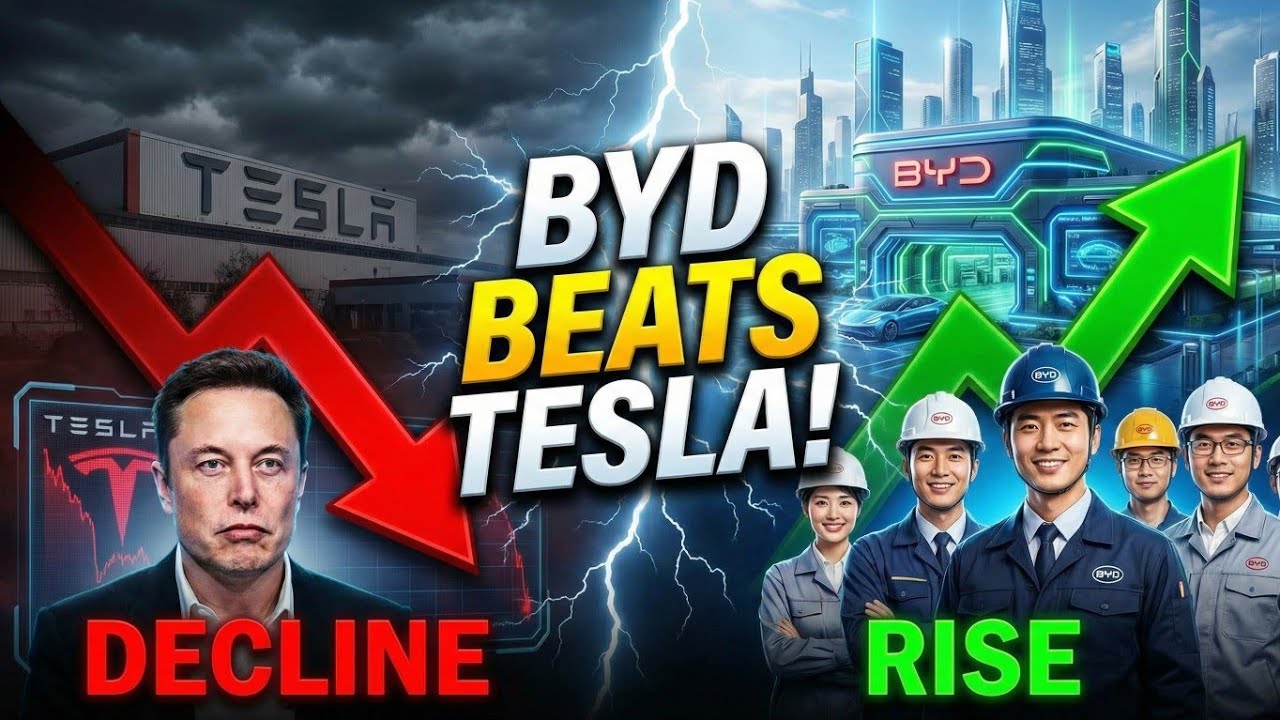 BYD Overtakes Tesla as World’s Top EV Maker 2025 - YouTube