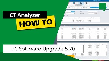 CT Analyzer PC software upgrade 5.20