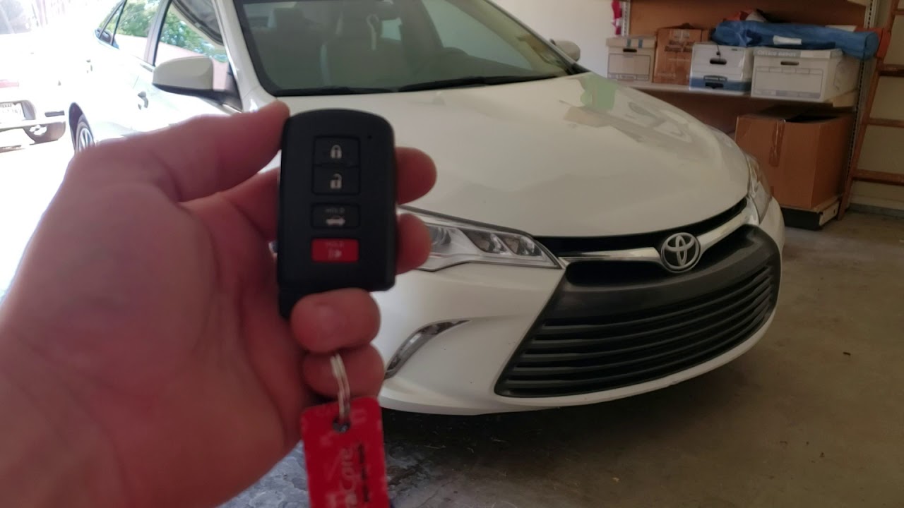 2017 Toyota Camry remote start - YouTube