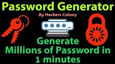 Auto Password Generator For Termux, Linux Parrot and More. Make your Own Password list.txt