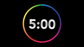 ⏱️ 5 Minutes Timer with Clock Ticking Sound & Finish Ding 🔔