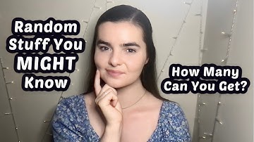 ASMR 1 Hour of Random General Knowledge Trivia Questions