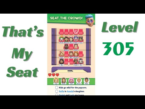 That's My Seat Level 305 Walkthrough | Puzzle Game Solution by SolutionGuruji