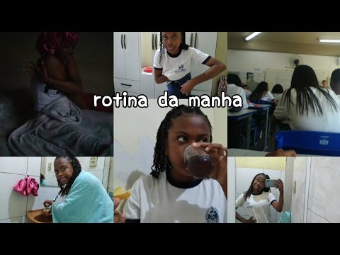 Rotina da manhã~arruma-se comigo,escola,comida..