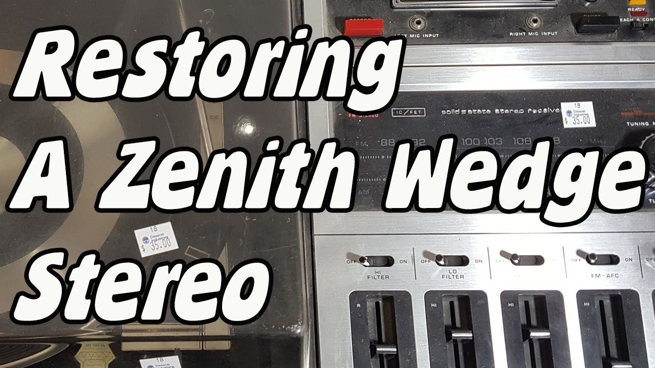 Zenith Allegro Wedge Stereo Repair, Restore and overview JR596W YouTube