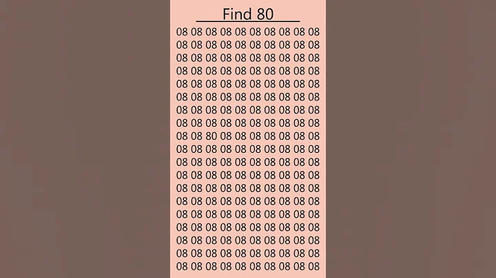 Test Your Vision: Can You See 80 in This Illusion? #illusion #shorts #trending #viral #brainteaser