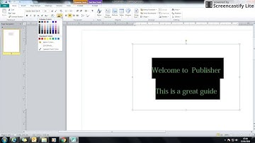 1   Setting up Publisher and adding text boxes