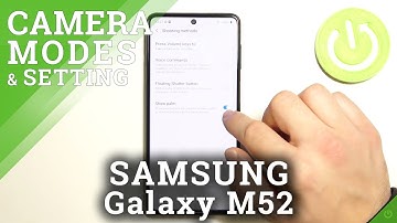 How to Take Selfie Using Palm Gesture on SAMSUNG Galaxy M52 - Camera Settings