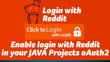 Enable Login with Reddit on your JAVA Projects