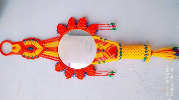 Macrame New Round Shape Mirror Wall Hanging Tutorial !! Full Part