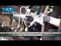 How to Replace Rear Window Motor  Regulator Assemblies 2007-2011 Toyota Camry